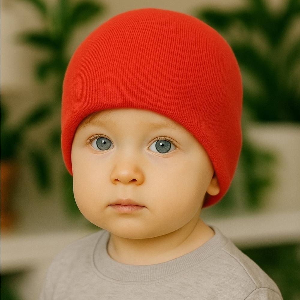 Pink Kids’ Beanie Hat - Picture 1 of 5